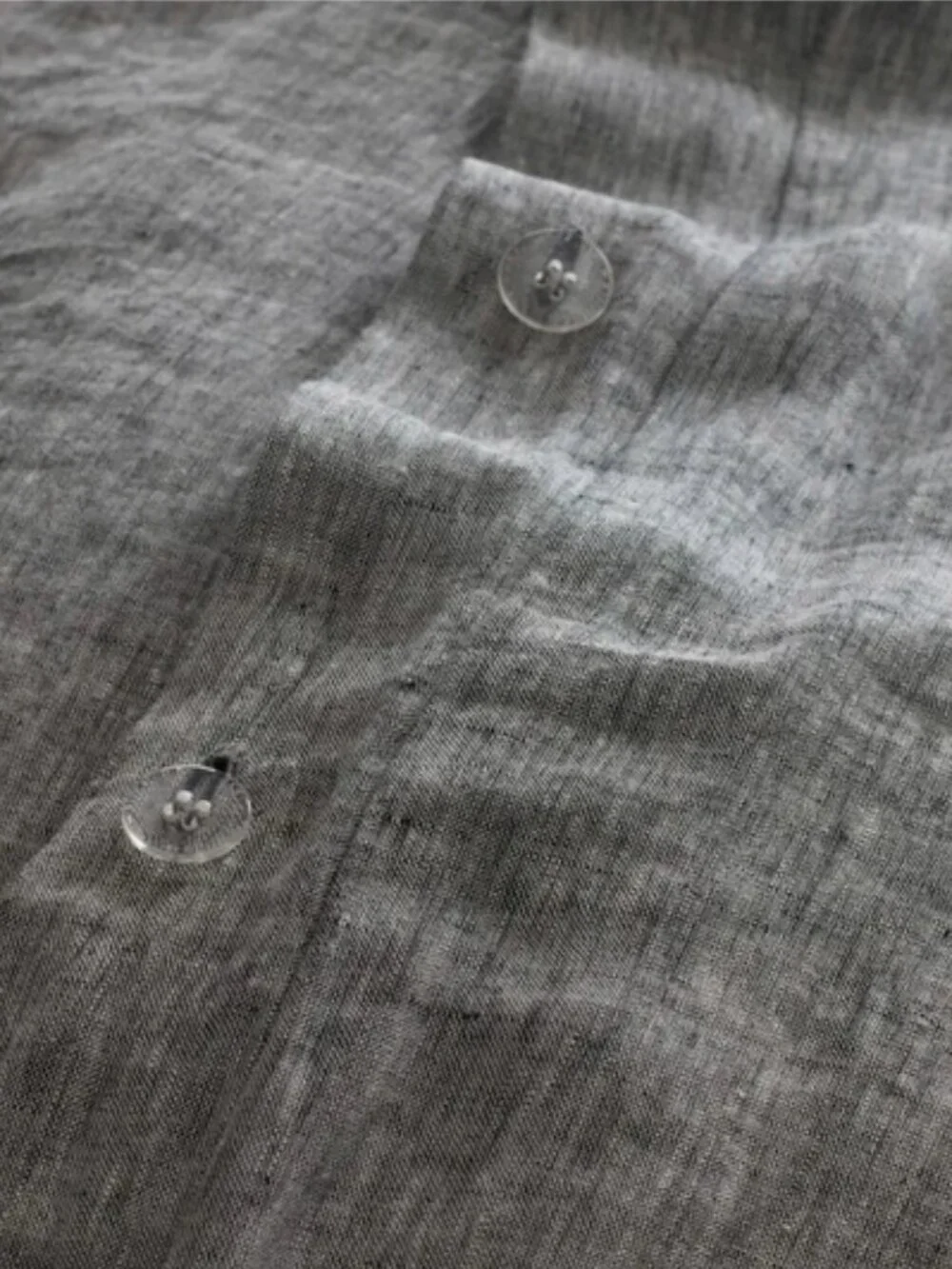 Quince European Linen King Duvet Cover in Charcoal Chambray